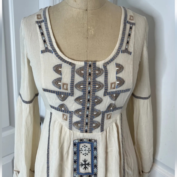 Free People Desert Winds Embroidered Boho Maxi Dress - Picture 4 of 16